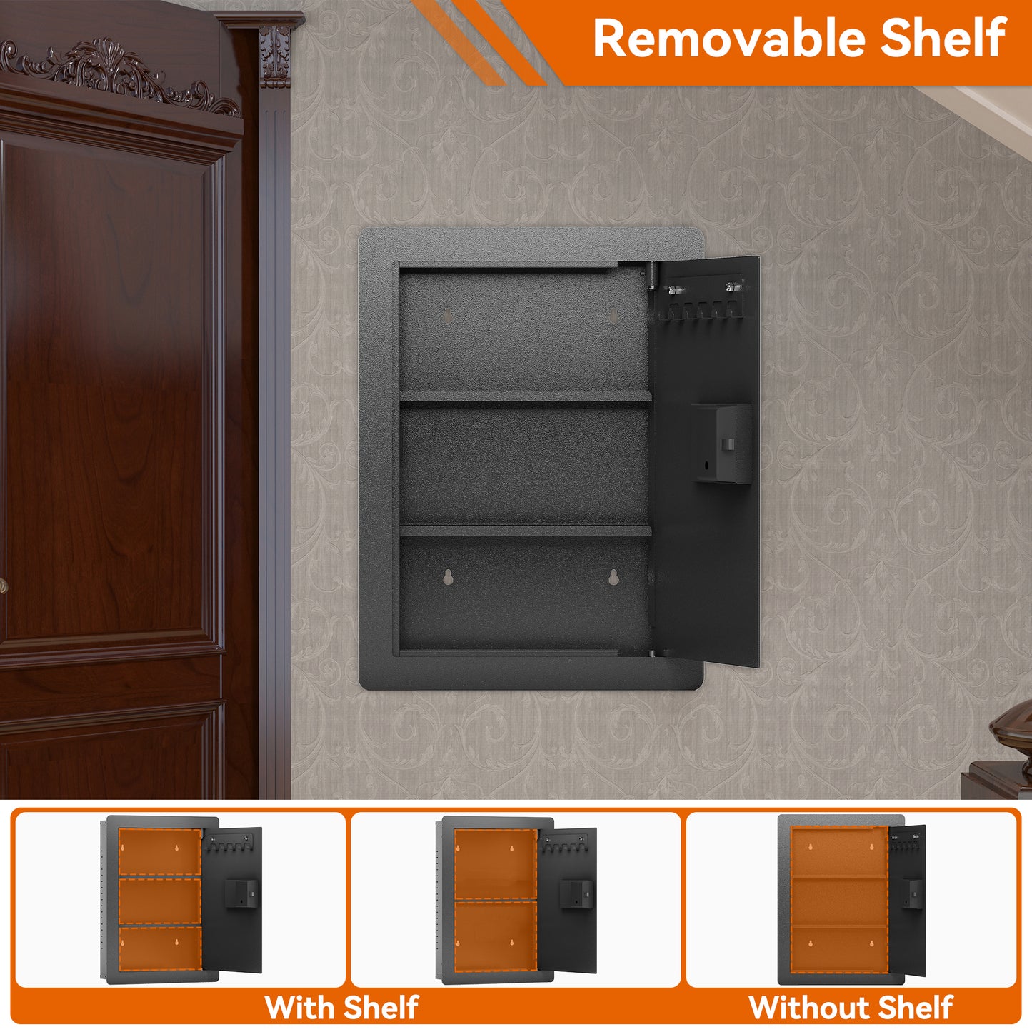 Silverleaf Modern Hidden Wall Safe