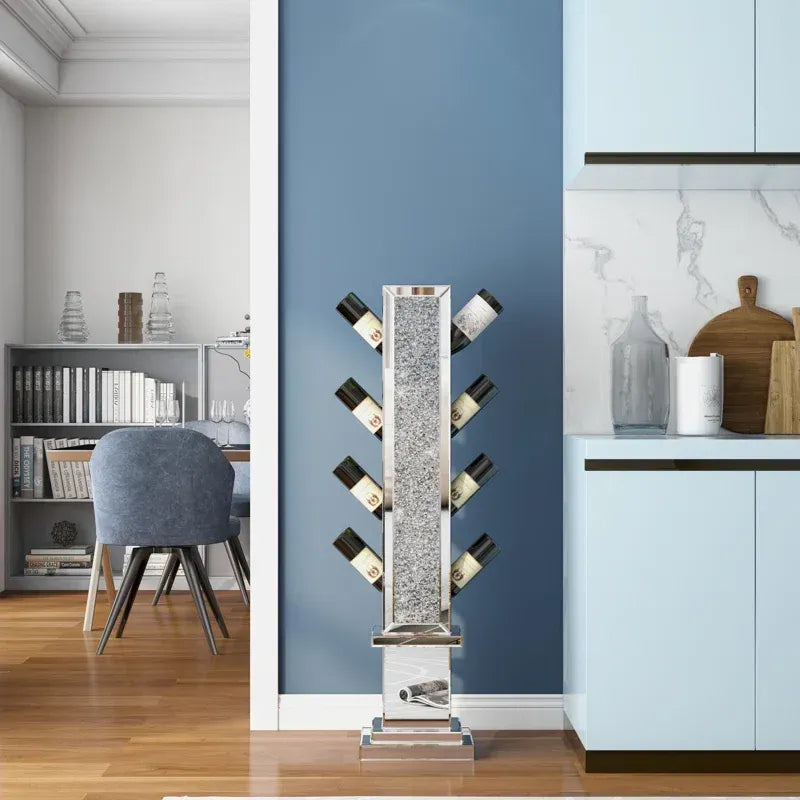 Bartholomew Modern Crushed Diamond Wine Holder