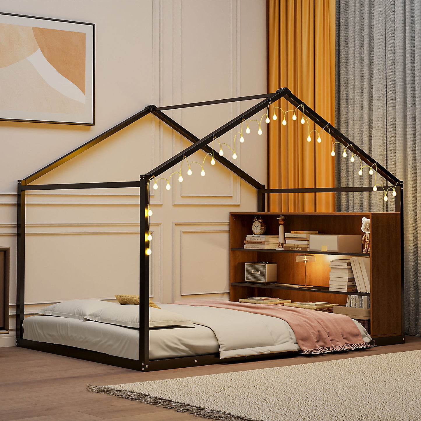 Bartholomew Industrial Metal House Bed Frame