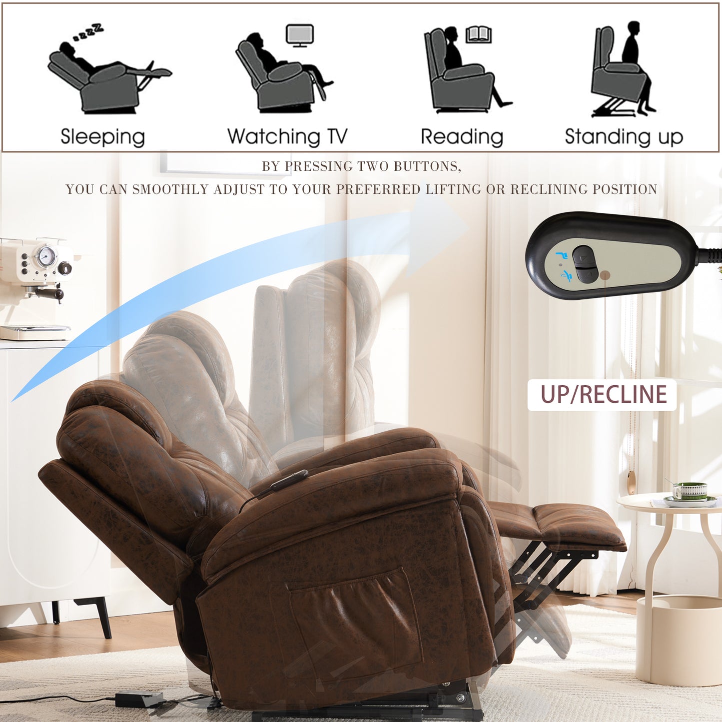Silverleaf Modern Massage Lift Recliner