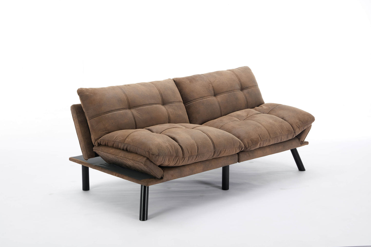 Kingsly Modern Leather Convertible Sofa Bed