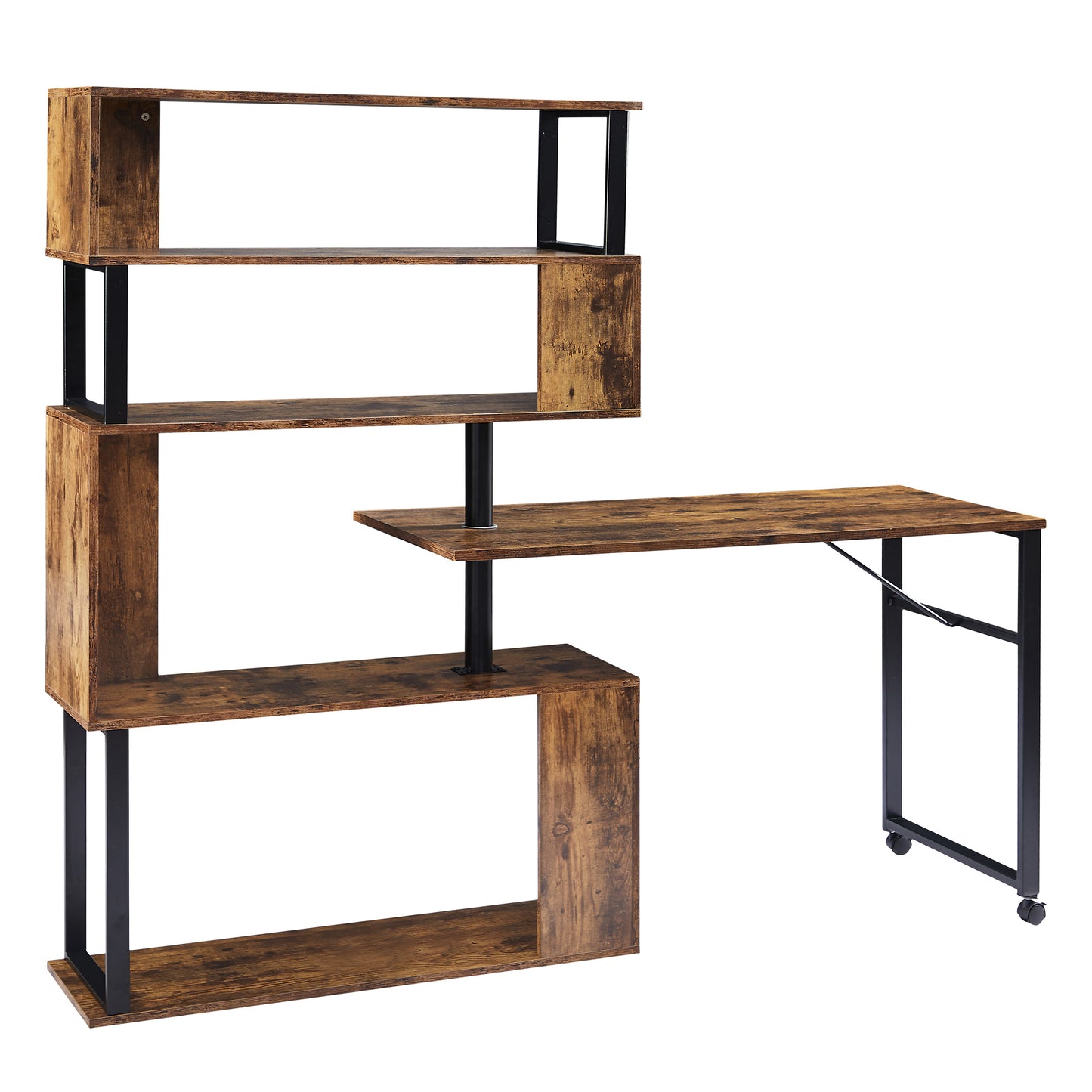 Somerset Modern Tiger L-Shaped Office Desk