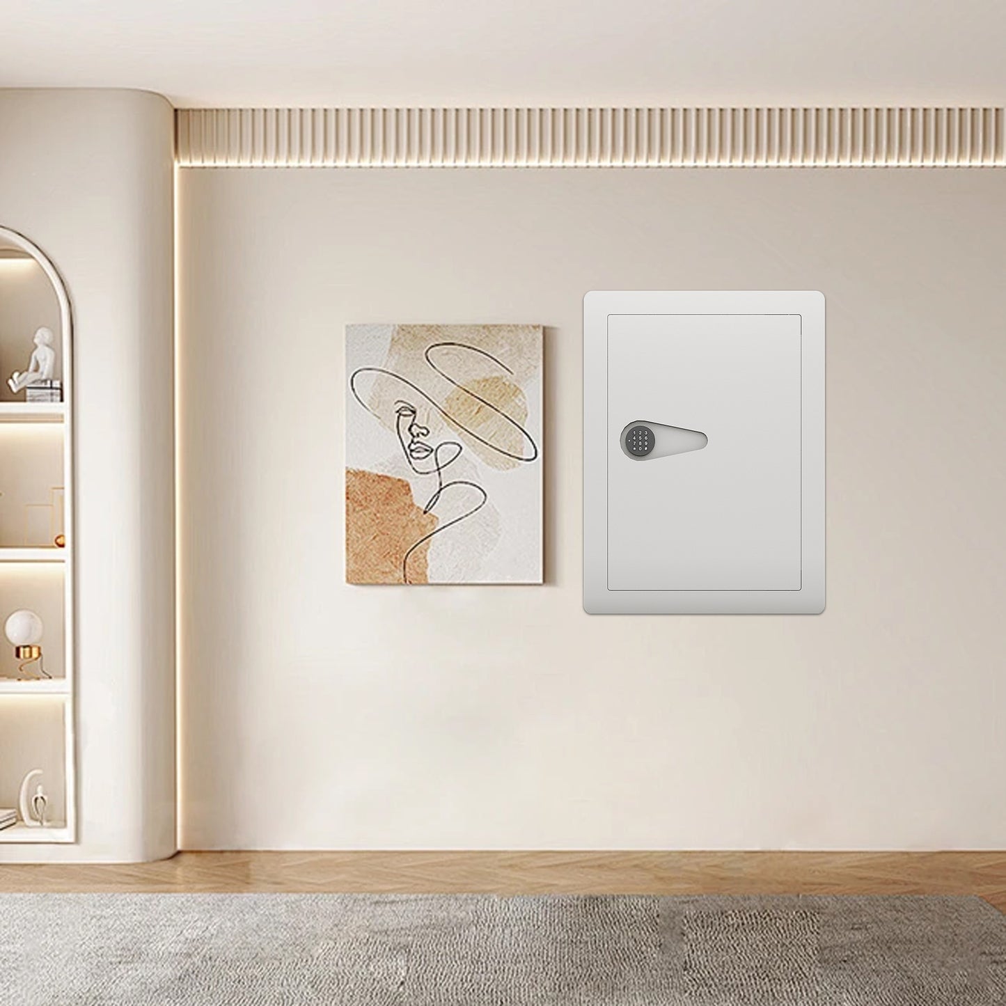 Westport Modern Digital Steel Wall Safe