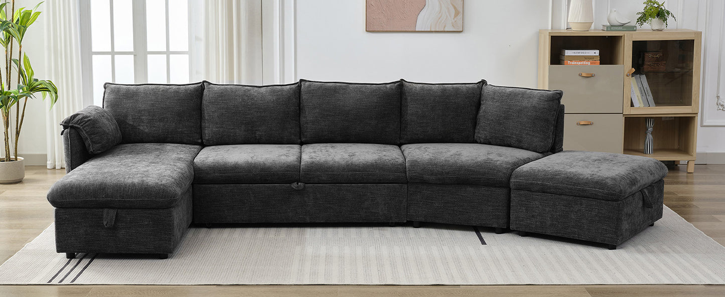 Sonoma Modern Pull-out Couch Sectional