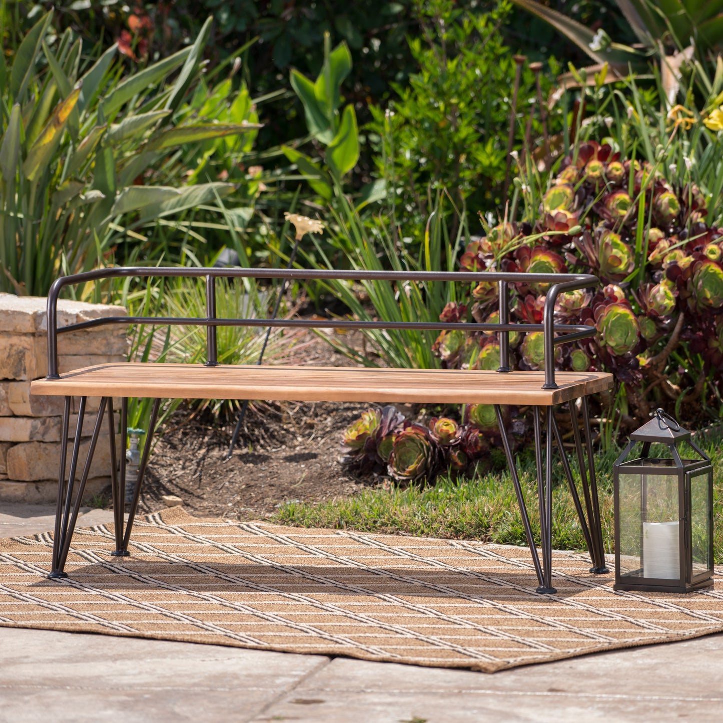 Elmcrest Industrial Metal Bench
