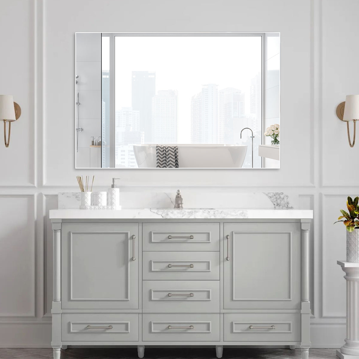 Sonoma Modern Classic Bathroom Mirror