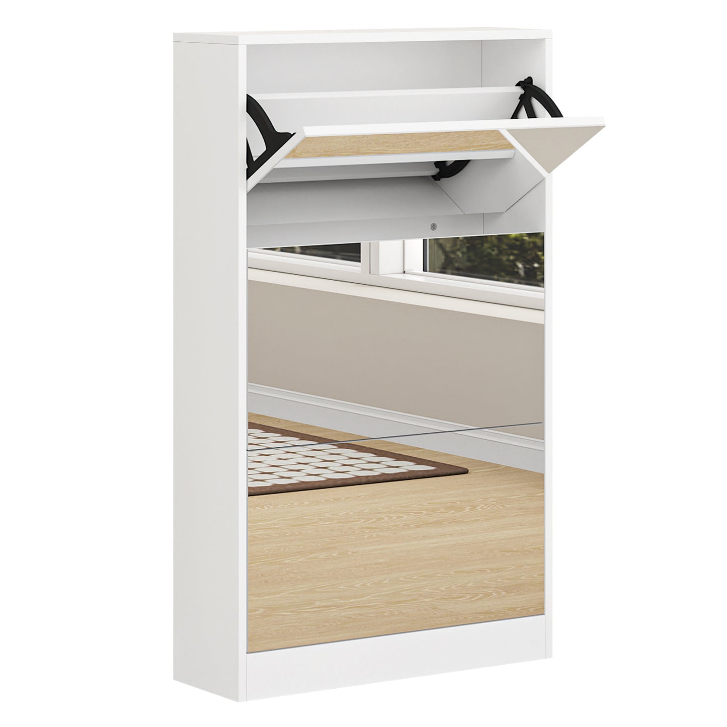 Somerset Modern Shoe Cabinet Organizer