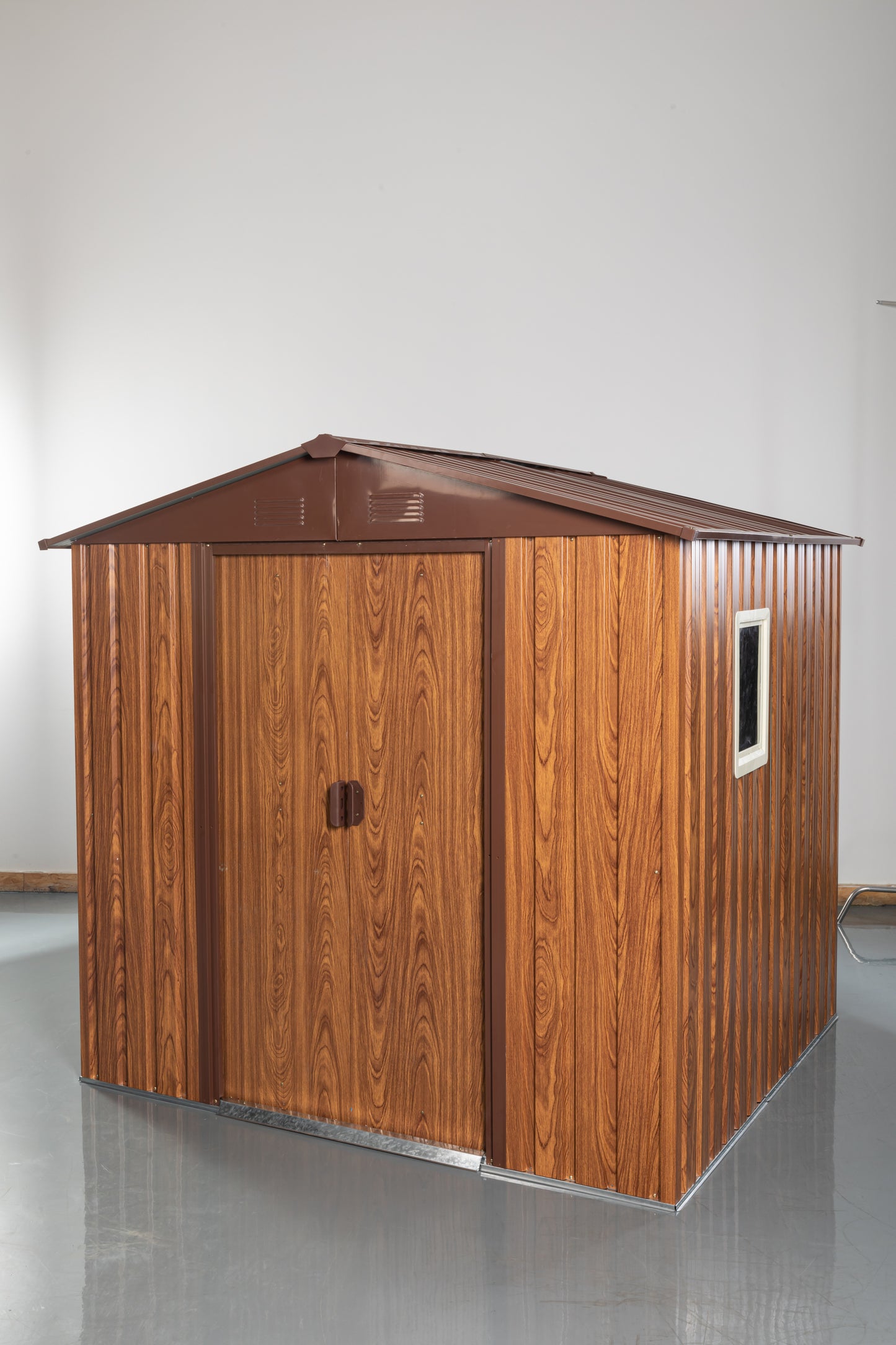 Calista Industrial Outdoor Metal Storage Shed
