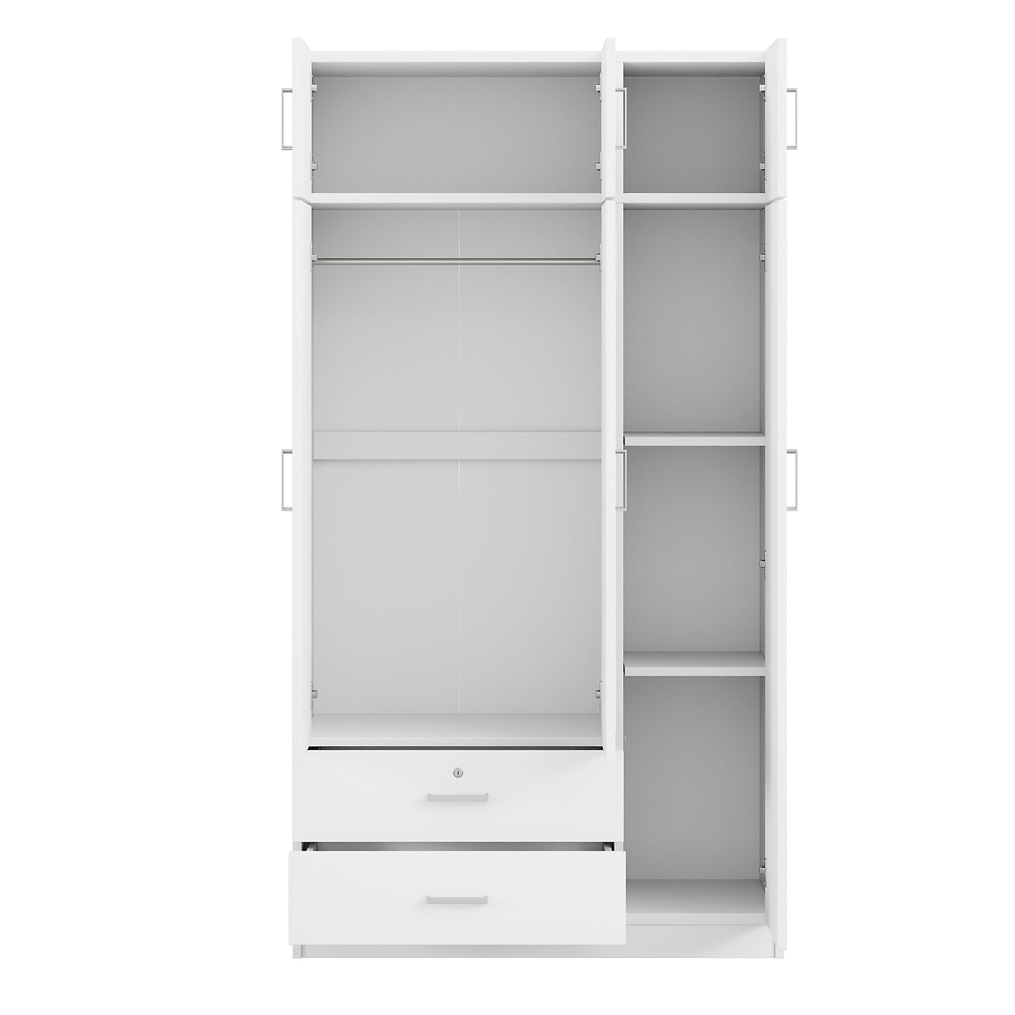 Elmcrest Contemporary Classic Mirror Wardrobe