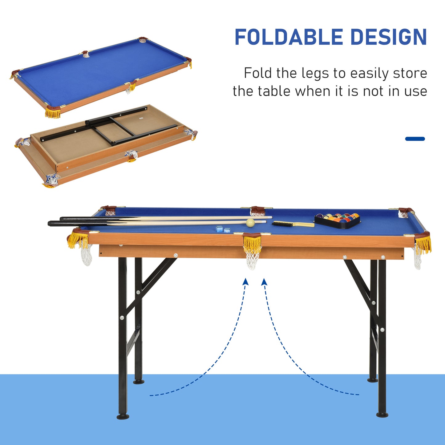 Warmsprings Traditional Velvet Pool Table