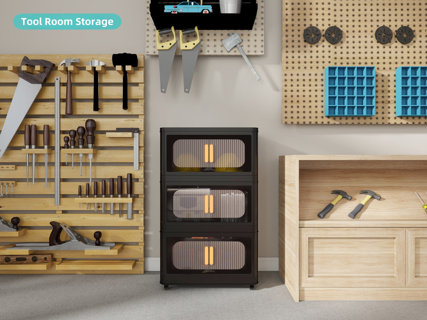 Napa Modern Folding Storage Cabinet