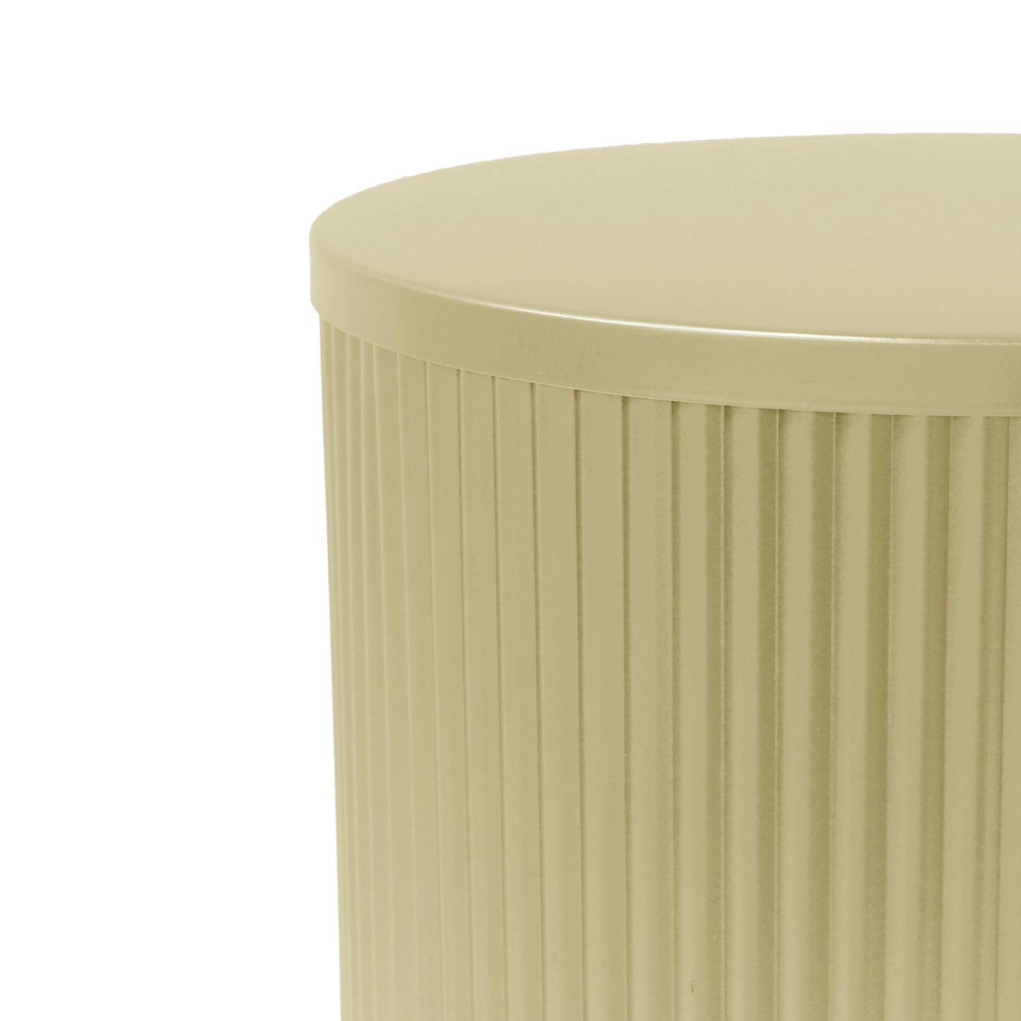 Elmcrest Modern Round Side Table Vertical Stripes