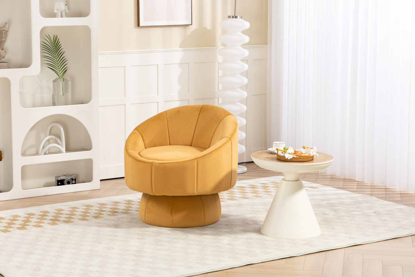 Kingsly Modern Swivel Accent Chair