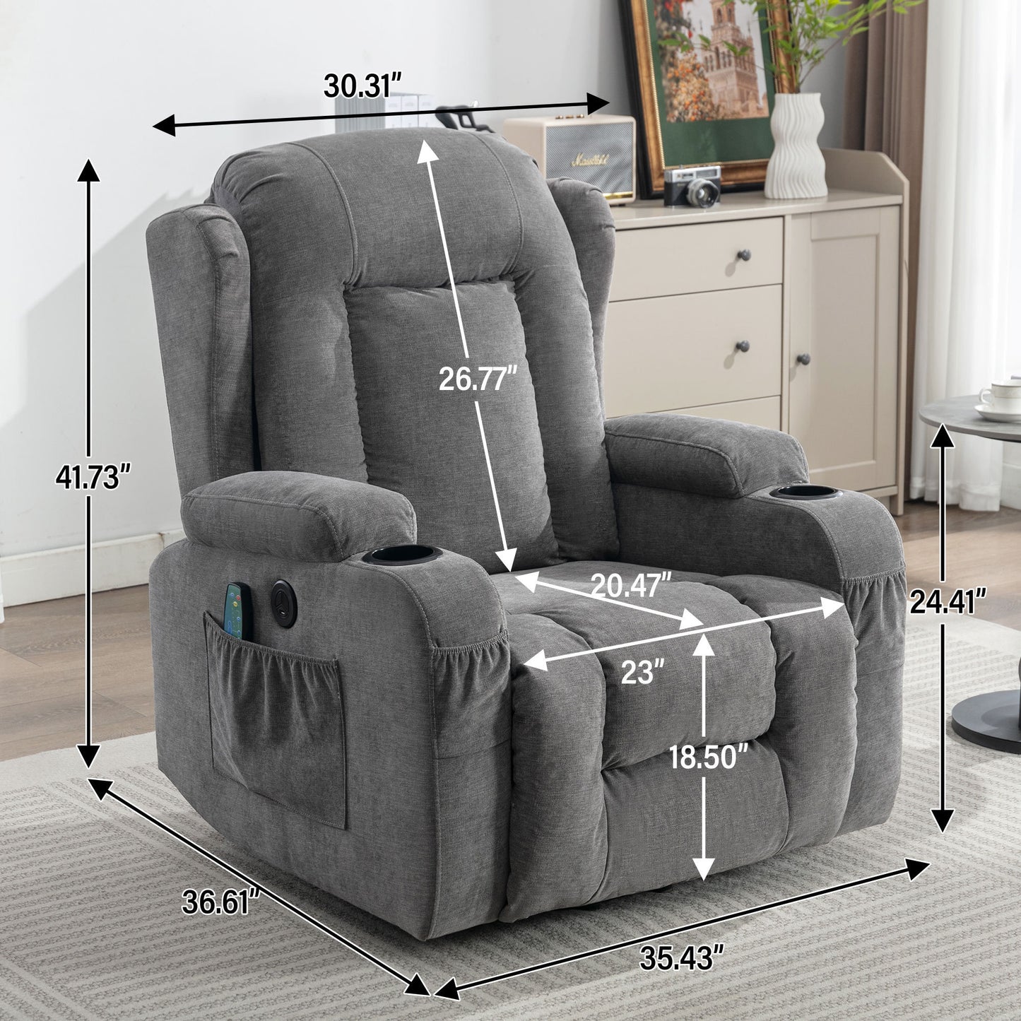 Napa Contemporary Power Lift Recliner Chair