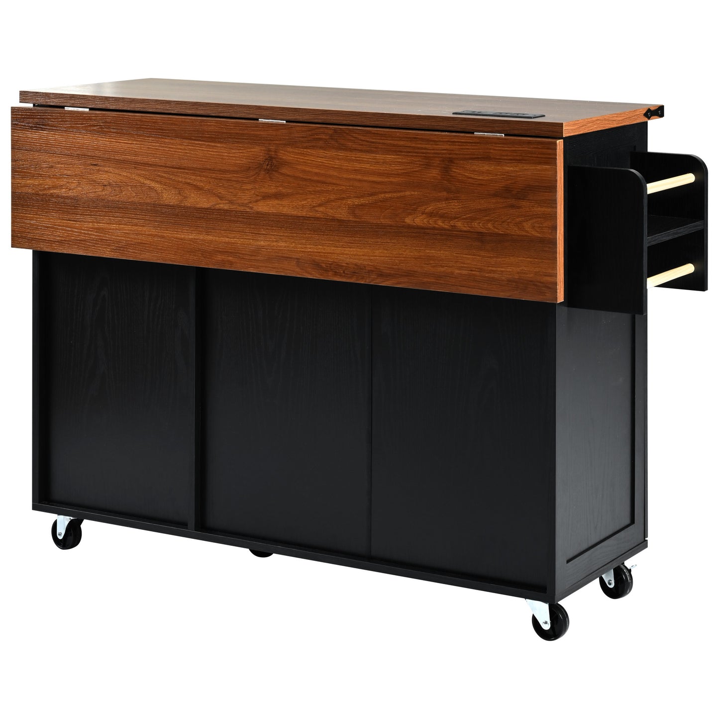 Westport Modern Farmhouse Rolling Kitchen Cart