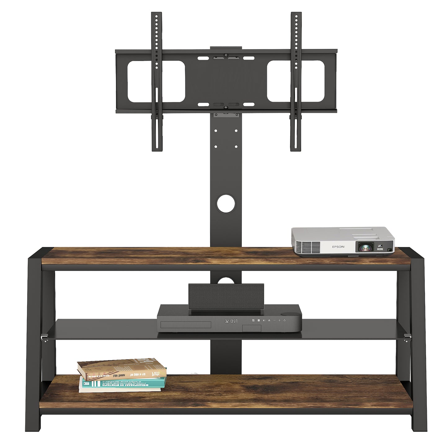 Westport Modern Swivel Glass TV Stand