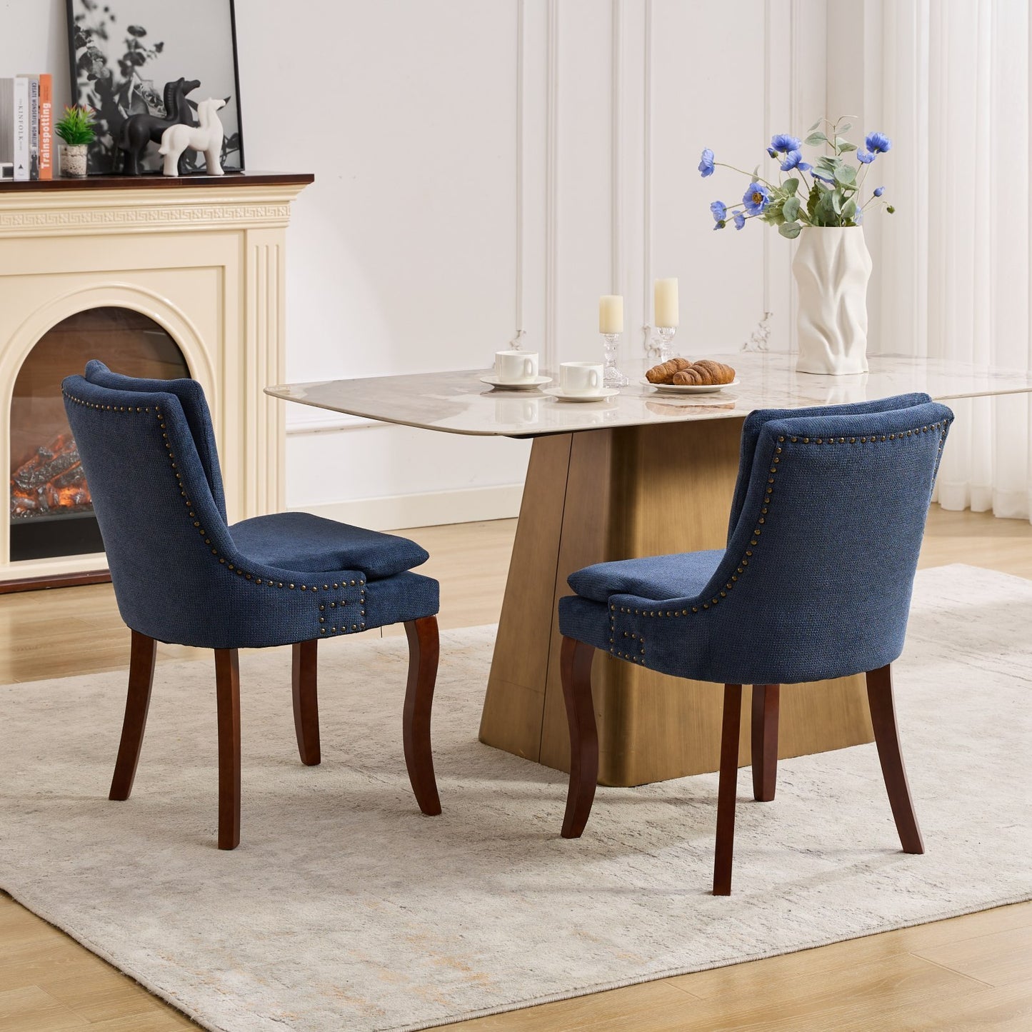 Healdsburg Modern Chenille Dining Chairs
