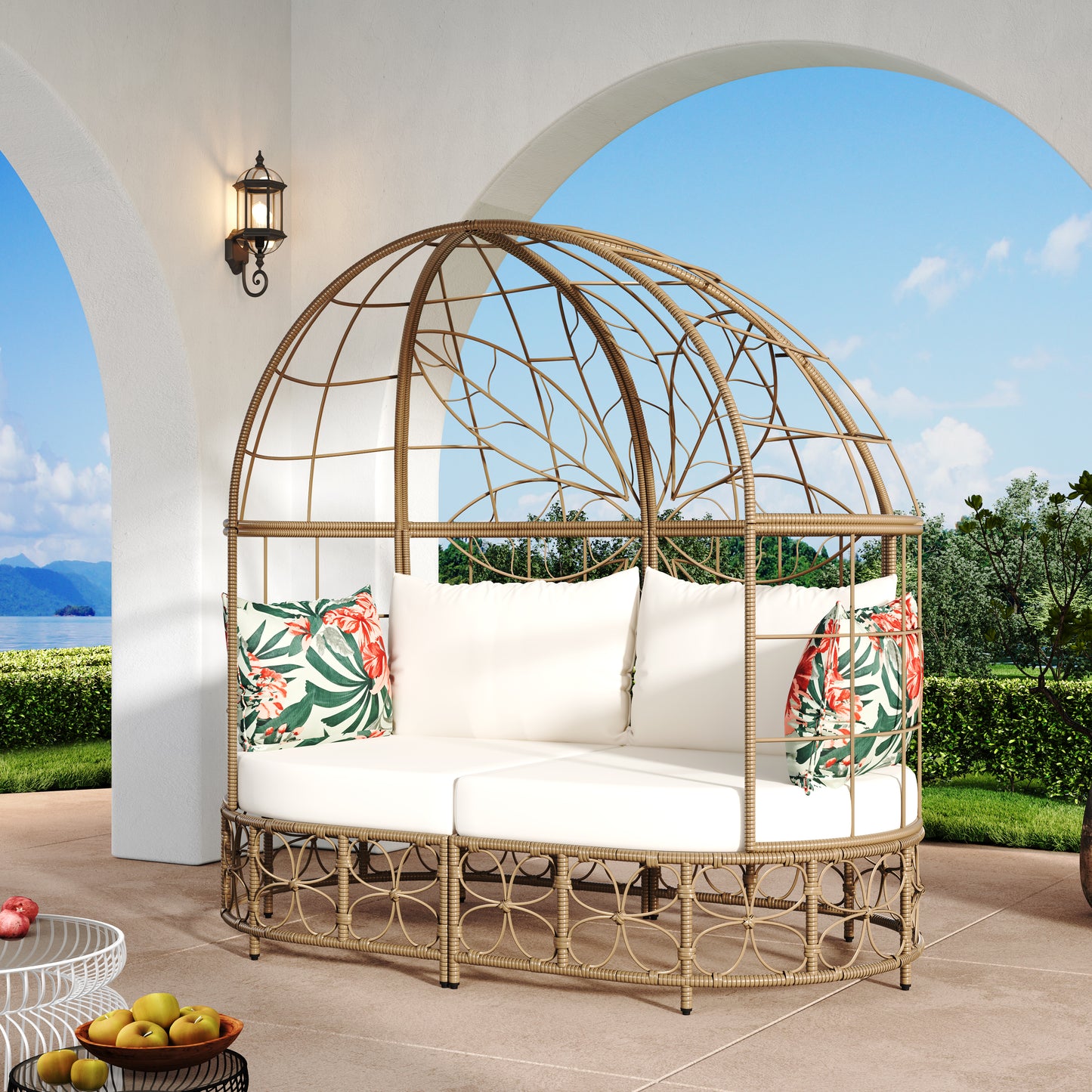 Somerset Craftsman Wicker Patio Daybed