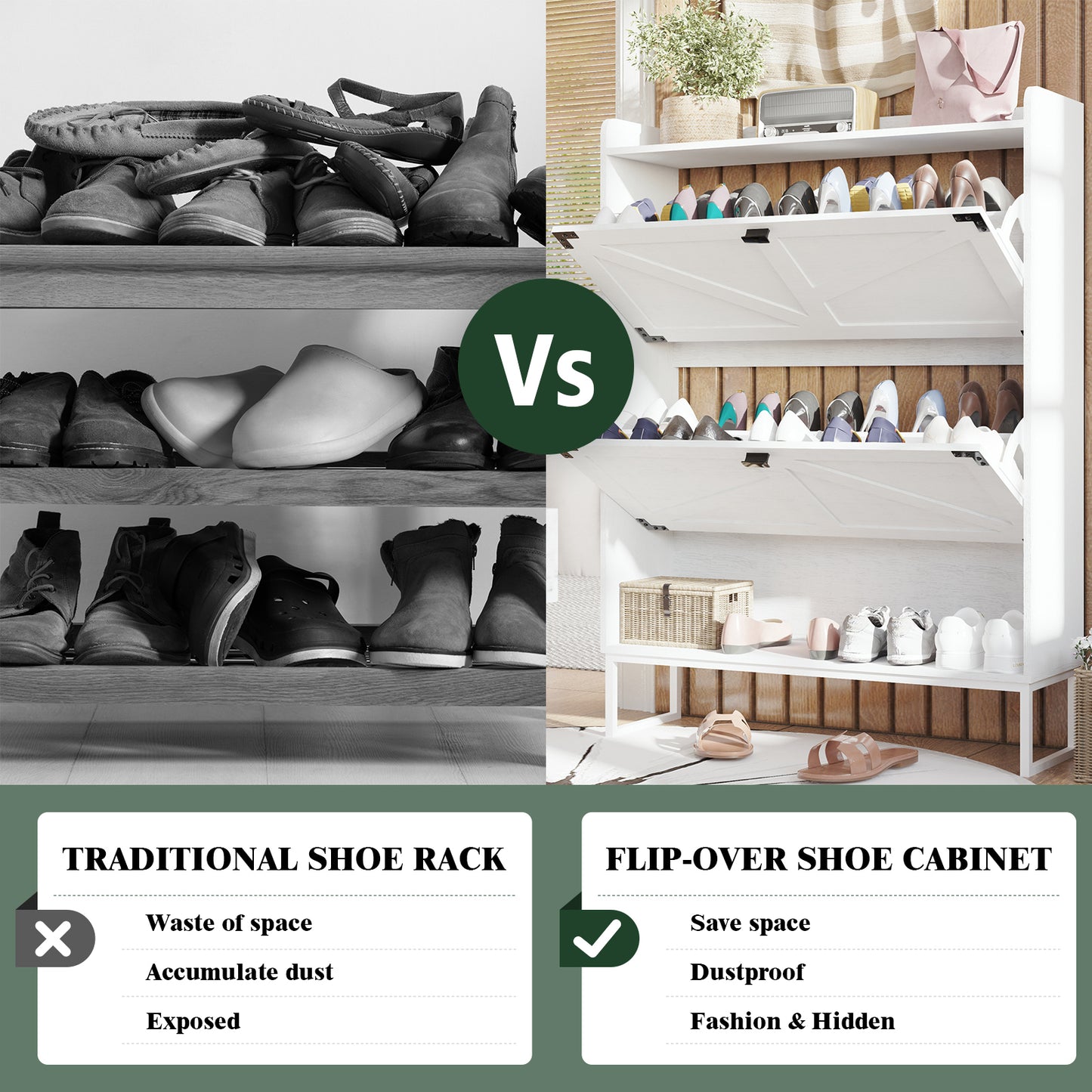 Sonoma Contemporary Shoe Storage Cabinet