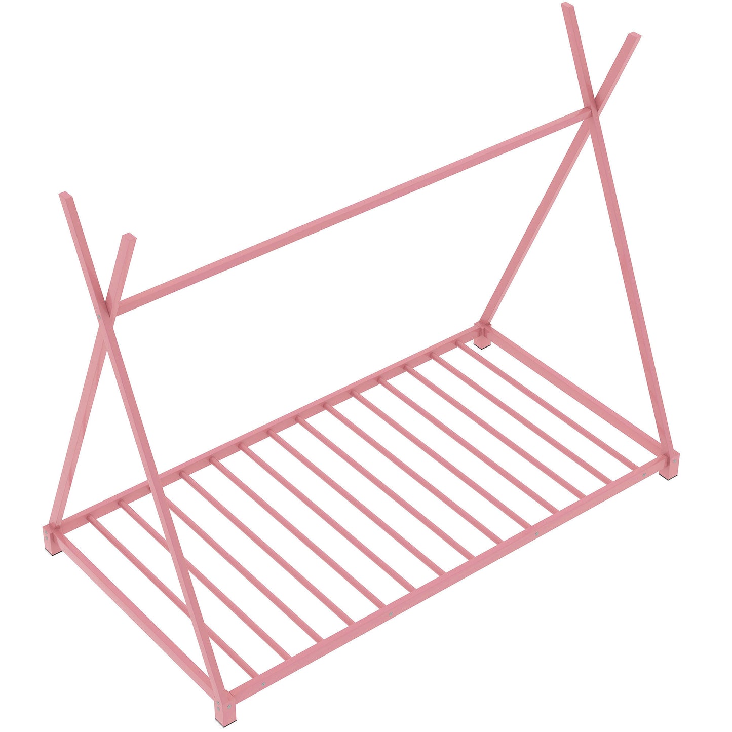 Emery Industrial Metal Twin Size House Platform Bed