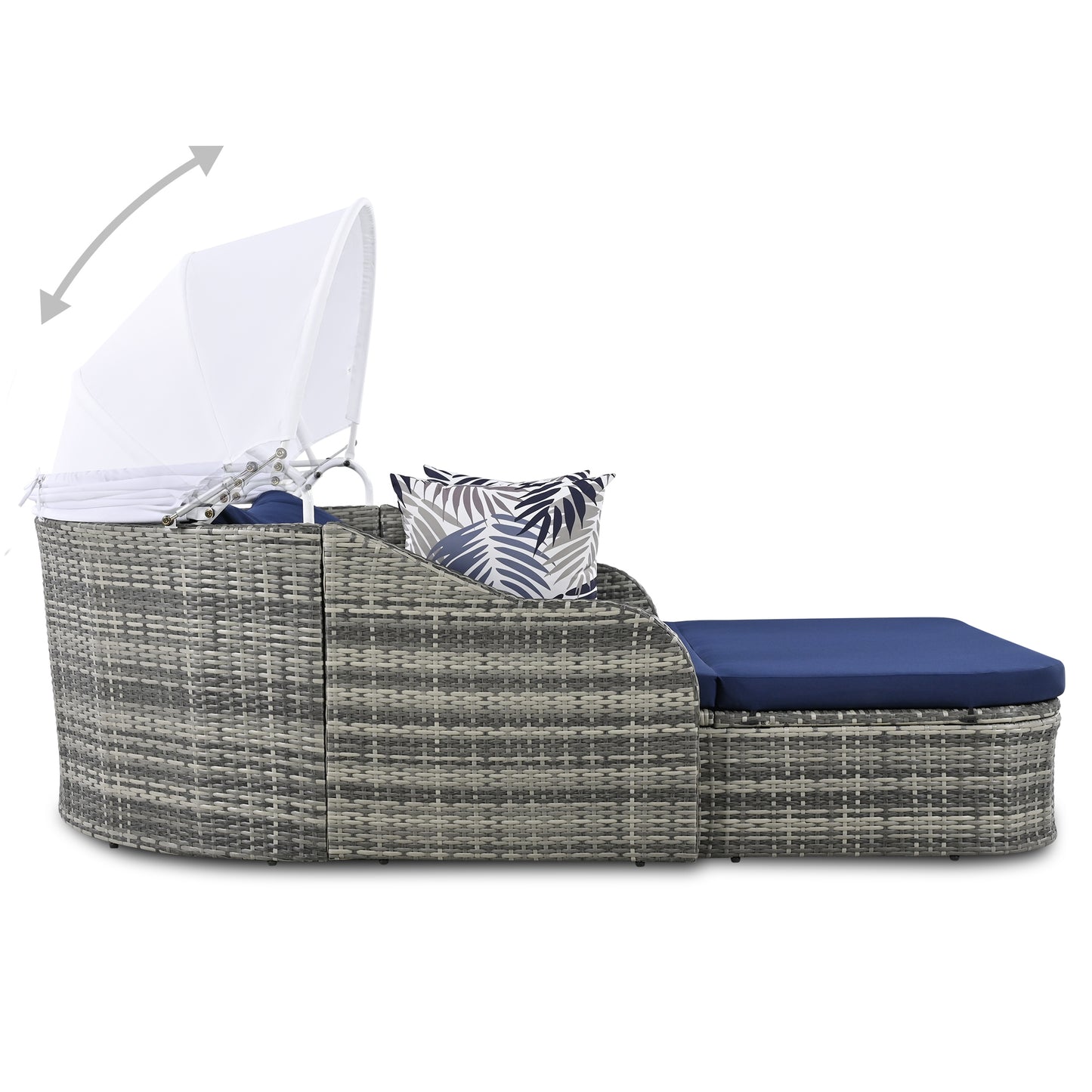 Oakridge Modern Canopy Sunbed Daybed
