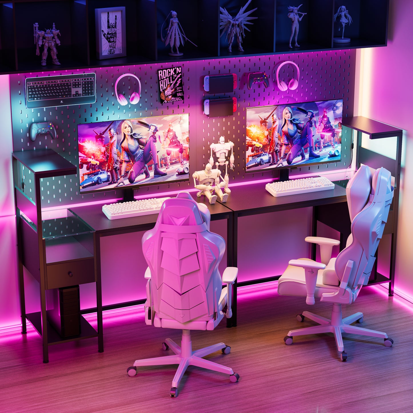 Oakridge Modern Power Desk Workstation