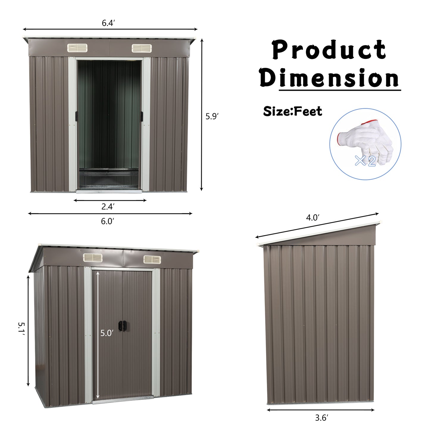 Mission Industrial Outdoor Metal Shed
