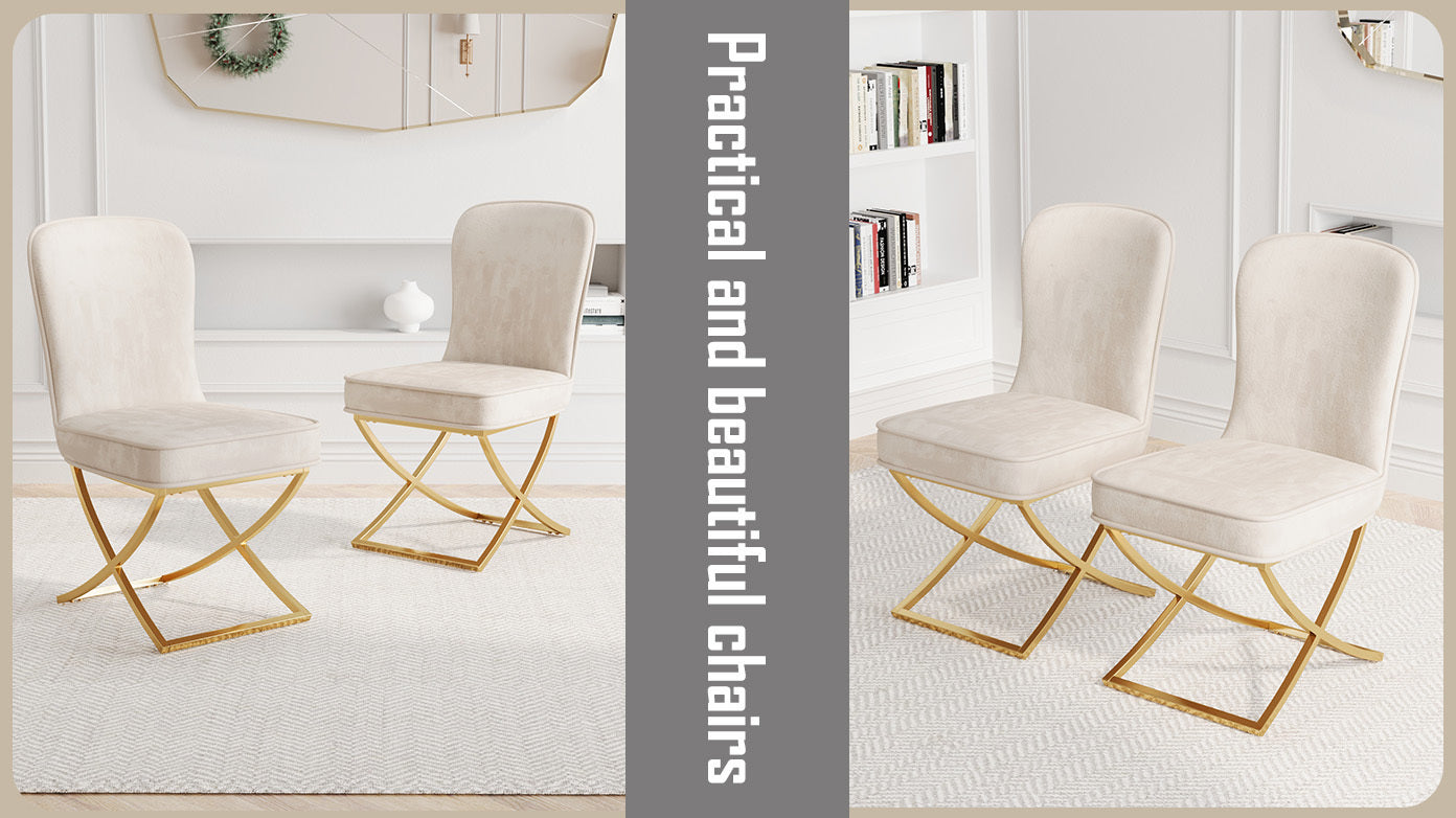Westport Modern Velvet Dining Chair Set