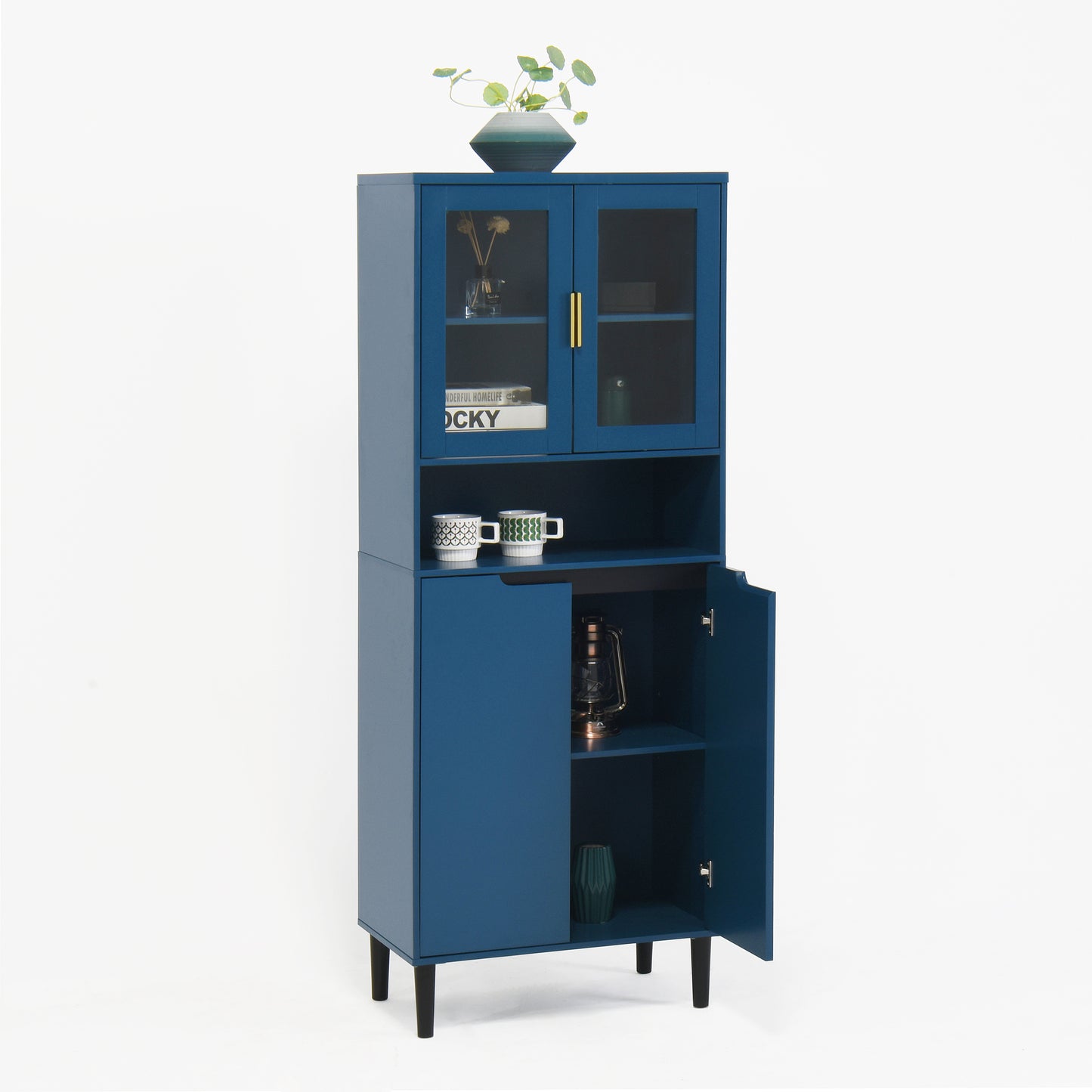 Irvington Contemporary Storage Bookcase