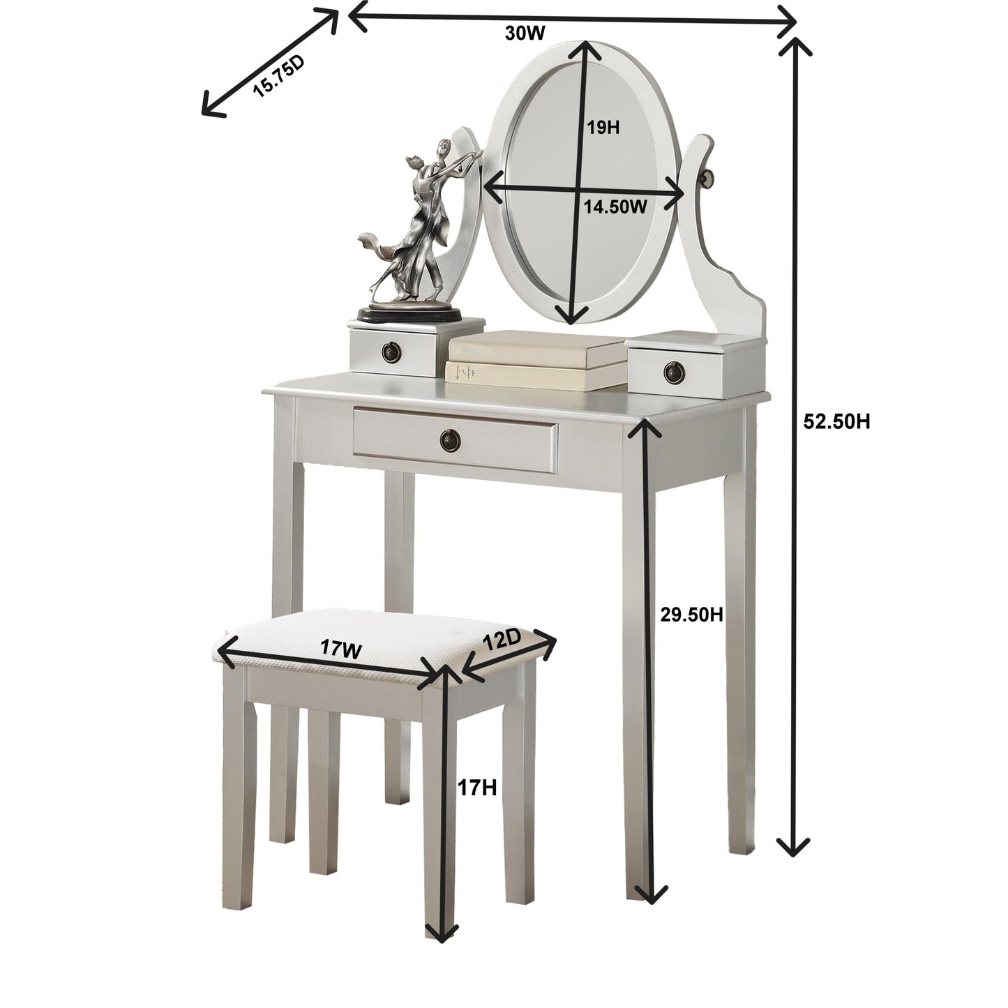 Bartholomew Traditional Classic Vanity Set