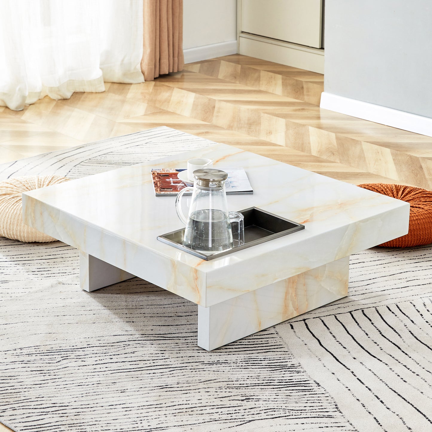 Marites Modern Elegance Marble Coffee Table