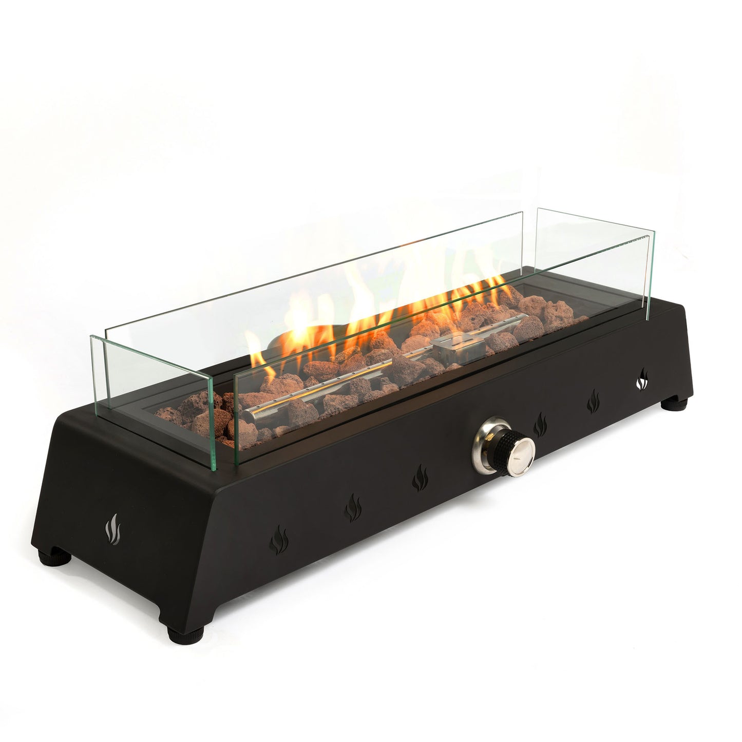 Mission Contemporary Square Fire Pit Table