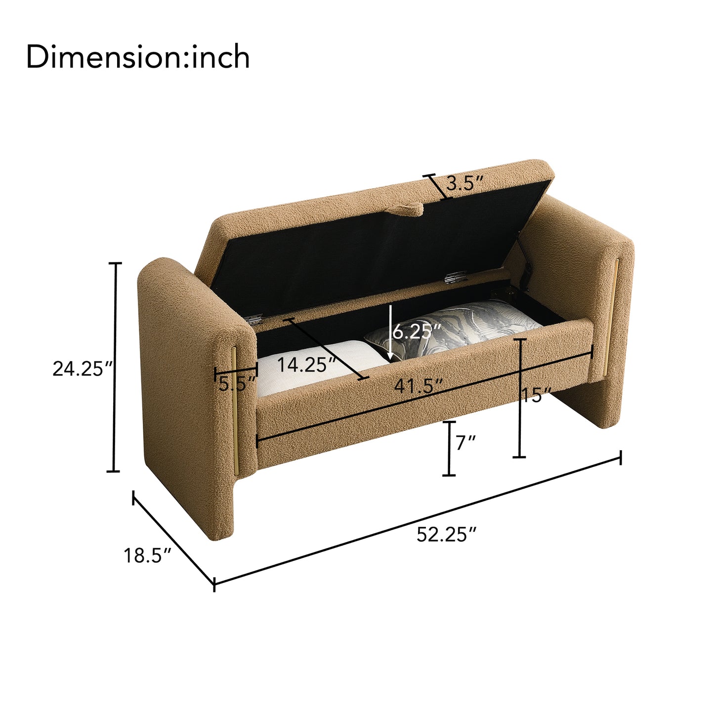 Mission Modern Simple Storage Bench
