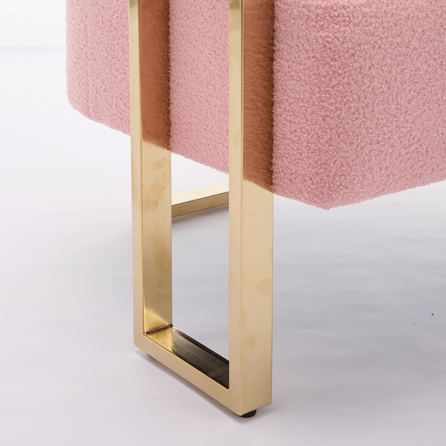 Lazzareschi Mid-Century Teddy Fleece Chair