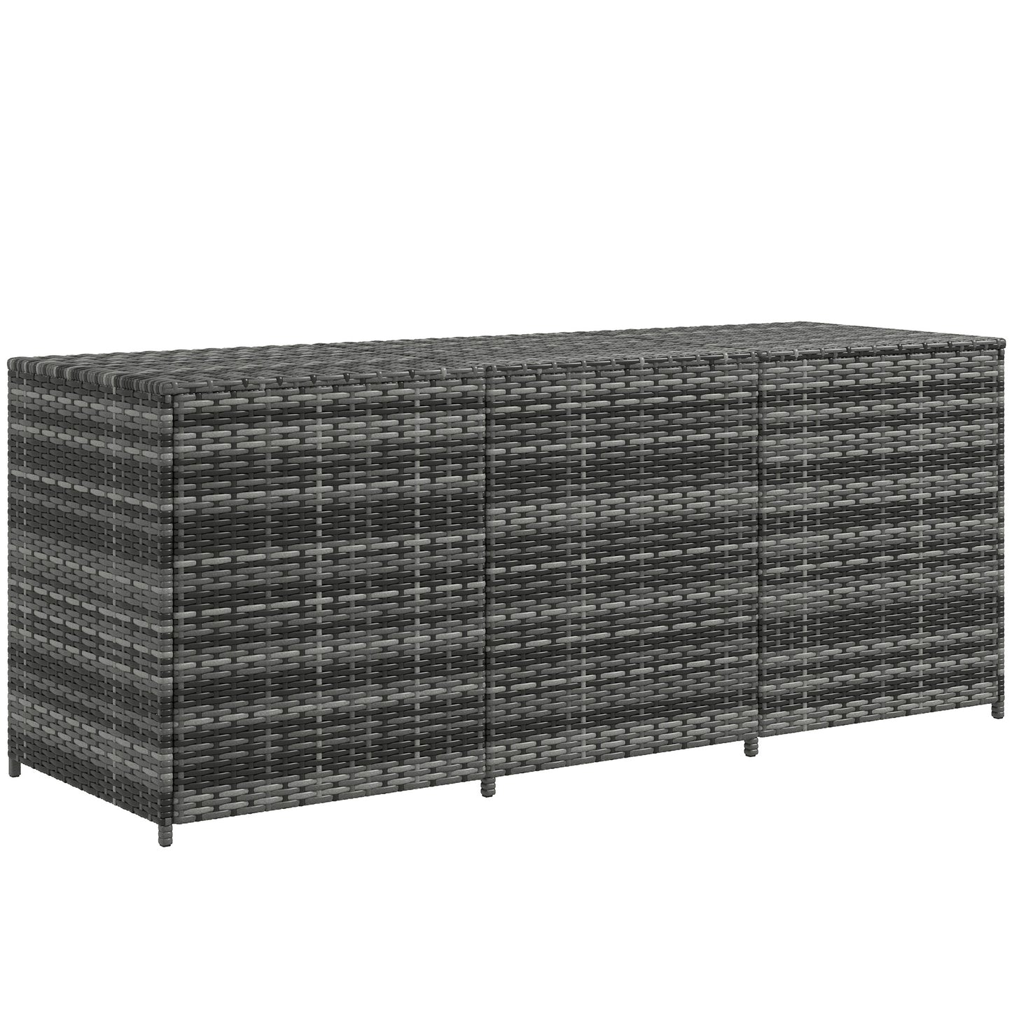 Fremont Contemporary Outsunny Wicker Deck Box