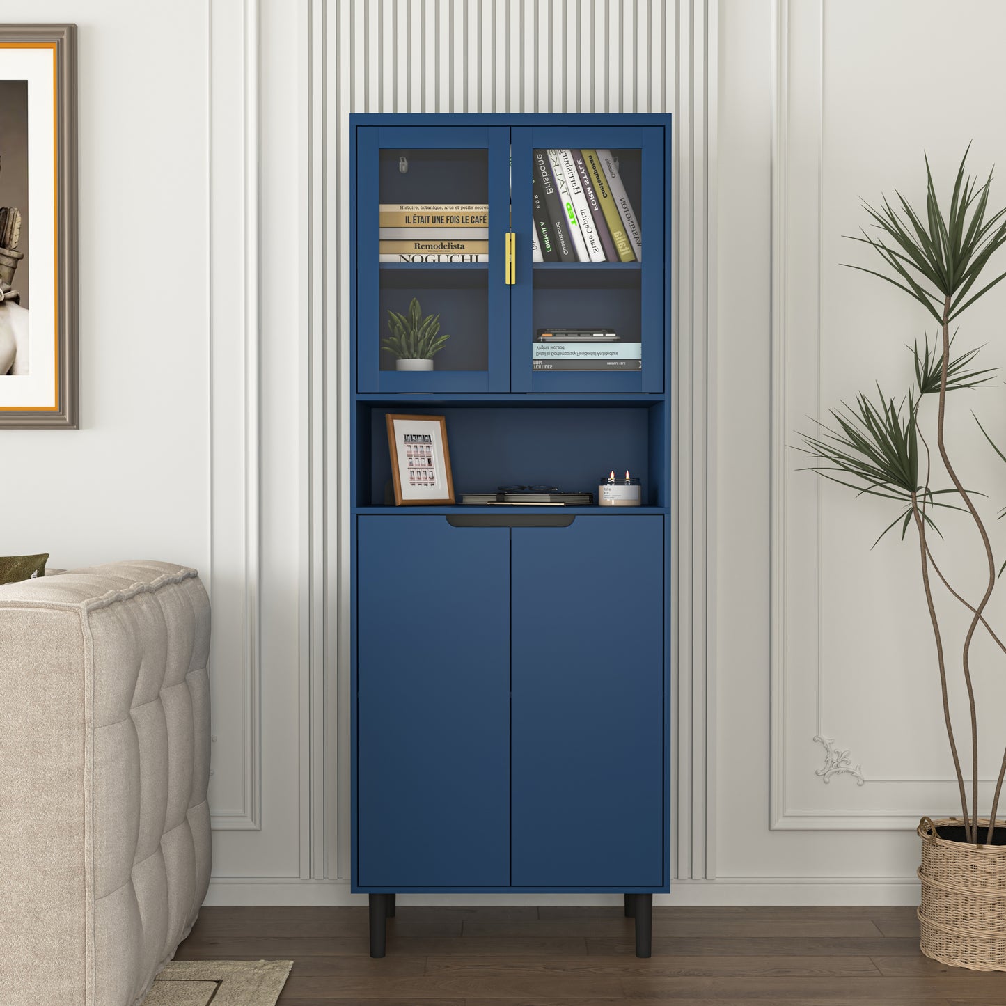 Irvington Contemporary Storage Bookcase
