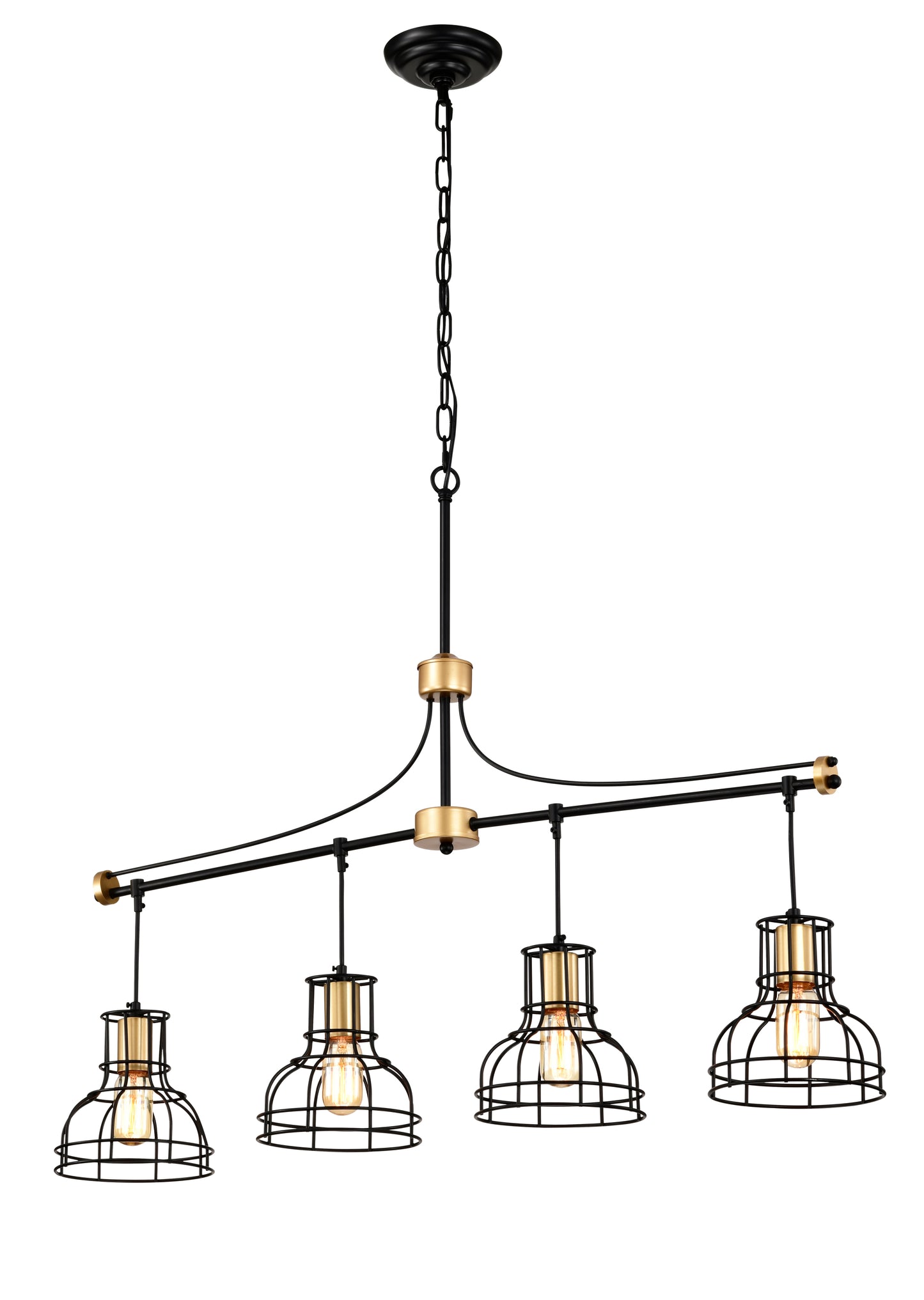 Jiron Industrial Farmhouse Linear Chandelier