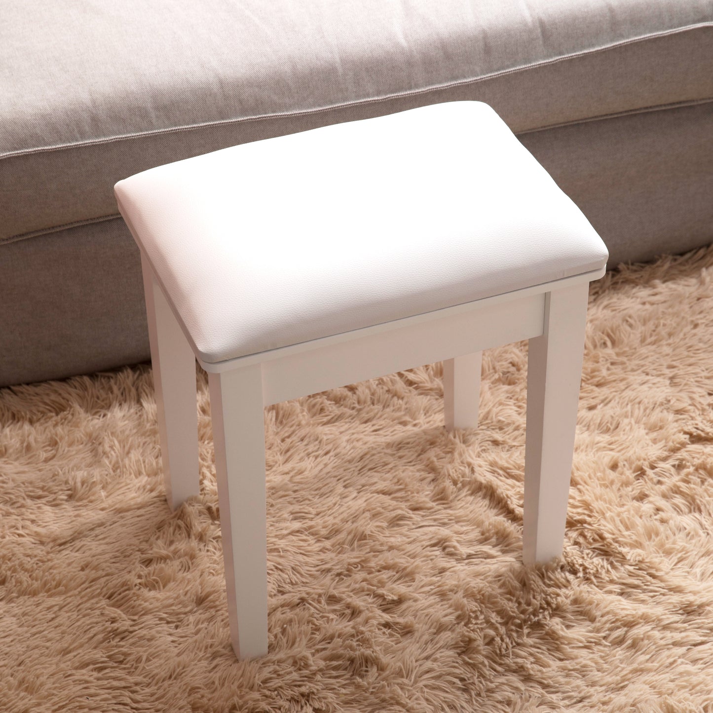 Eda Modern Cushion Vanity Stool