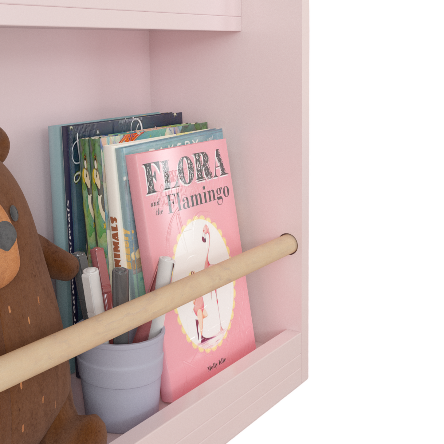 Justo Contemporary Kids Book Rack