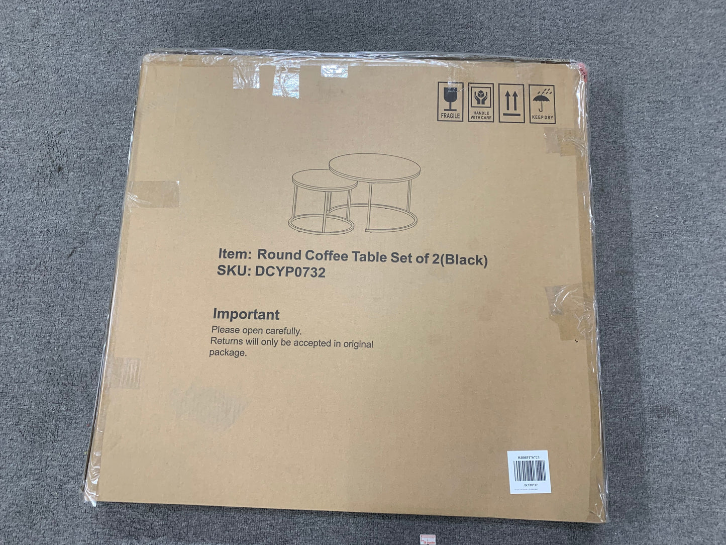 Irvington Contemporary Velvet Nesting Coffee Tables