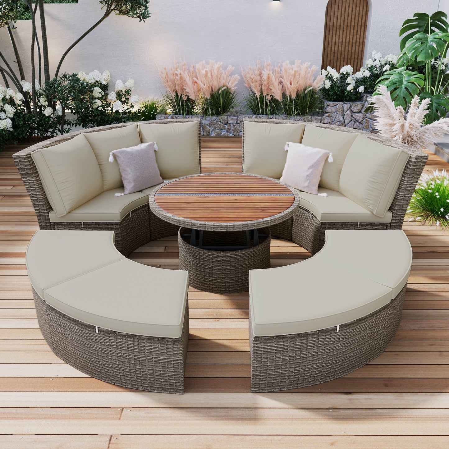 Justo Modern Patio Rattan Daybed