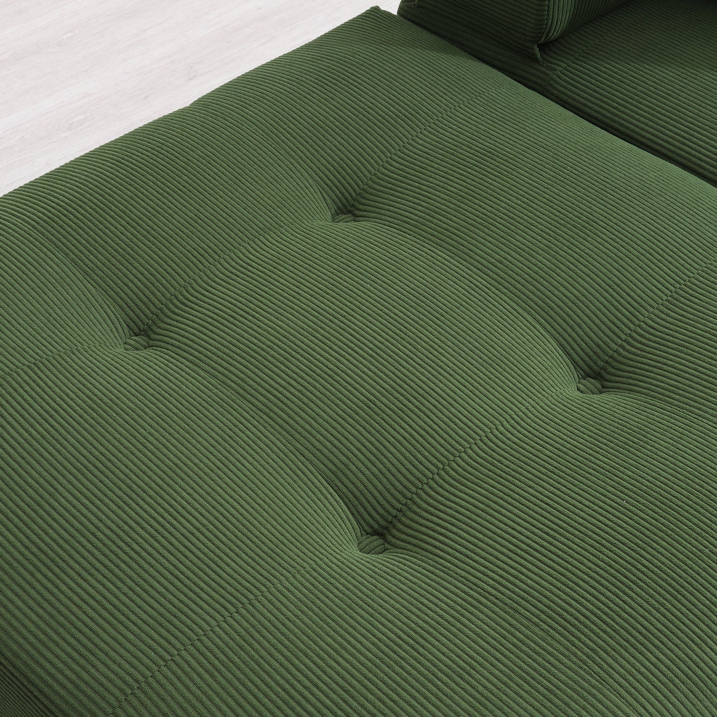 Eda Contemporary Modular Corduroy Sectional Sofa