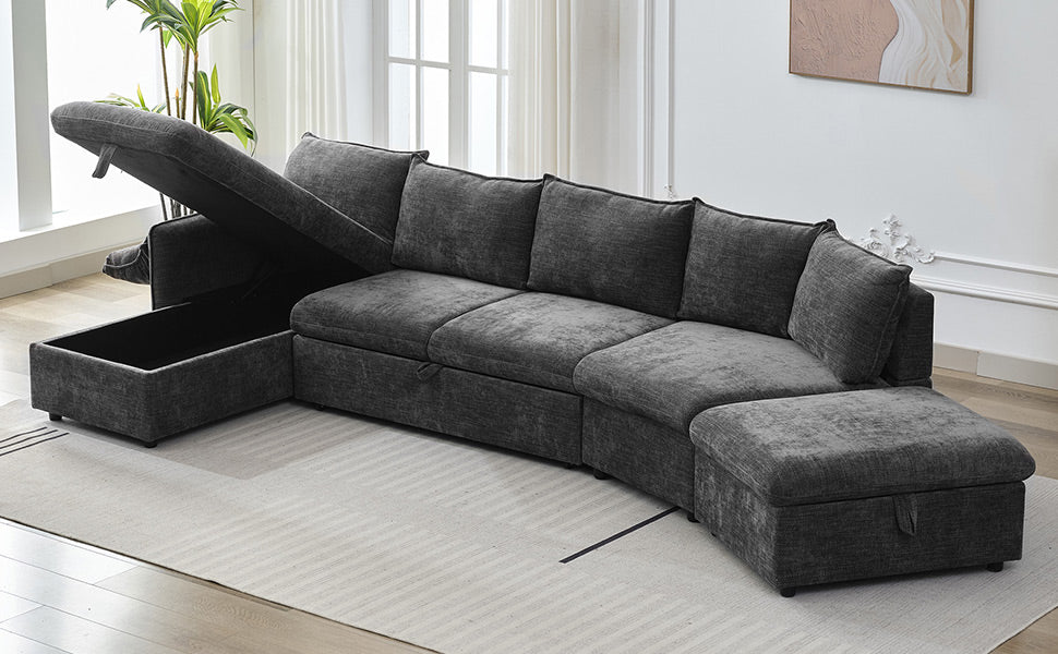 Sonoma Modern Pull-out Couch Sectional