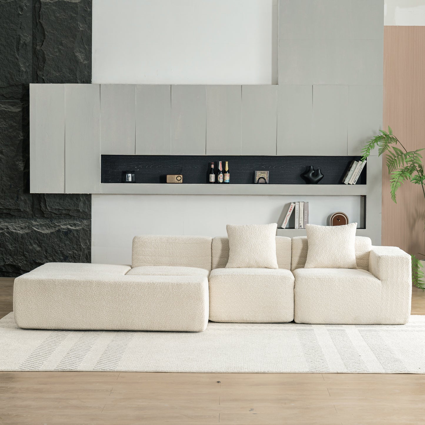 Luz Contemporary Sectional Sofa Set