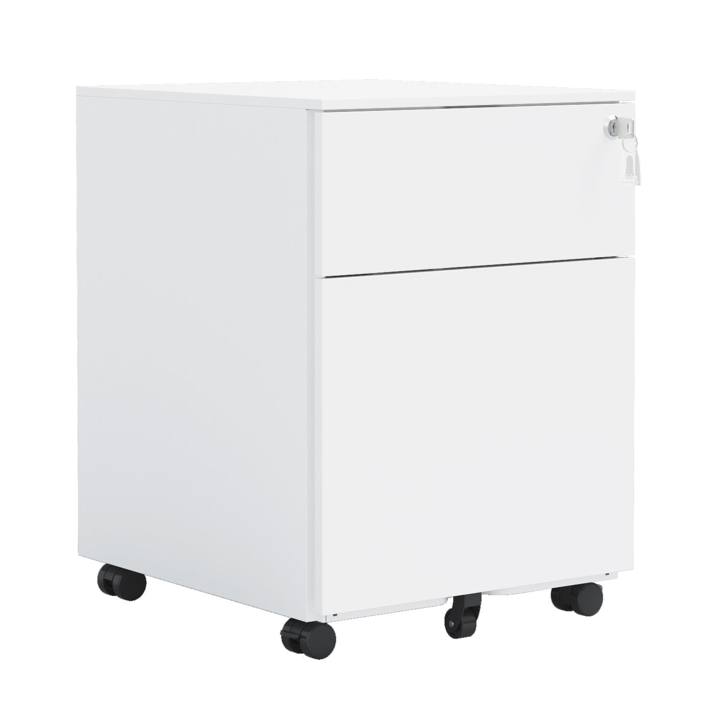 Somerset Modern Mobile File Cabinet Lock