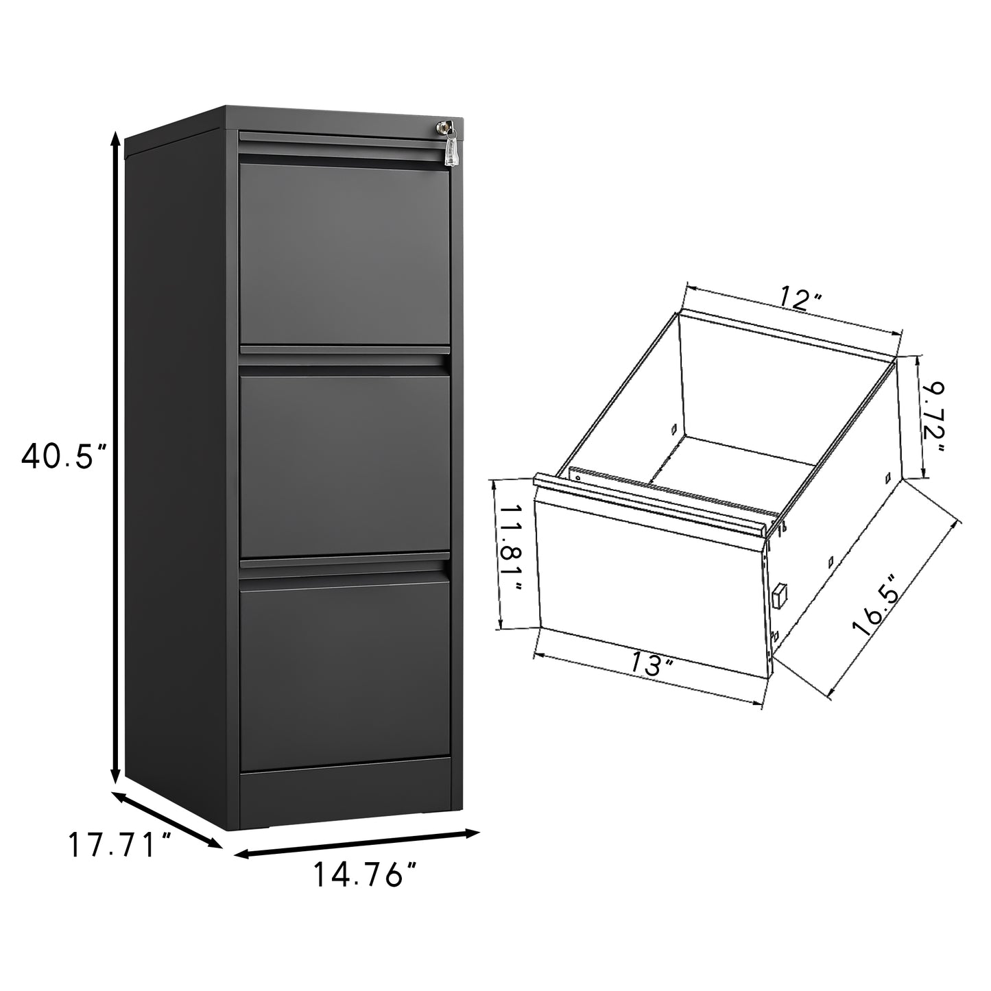 Kingsly Modern Storage Cabinet