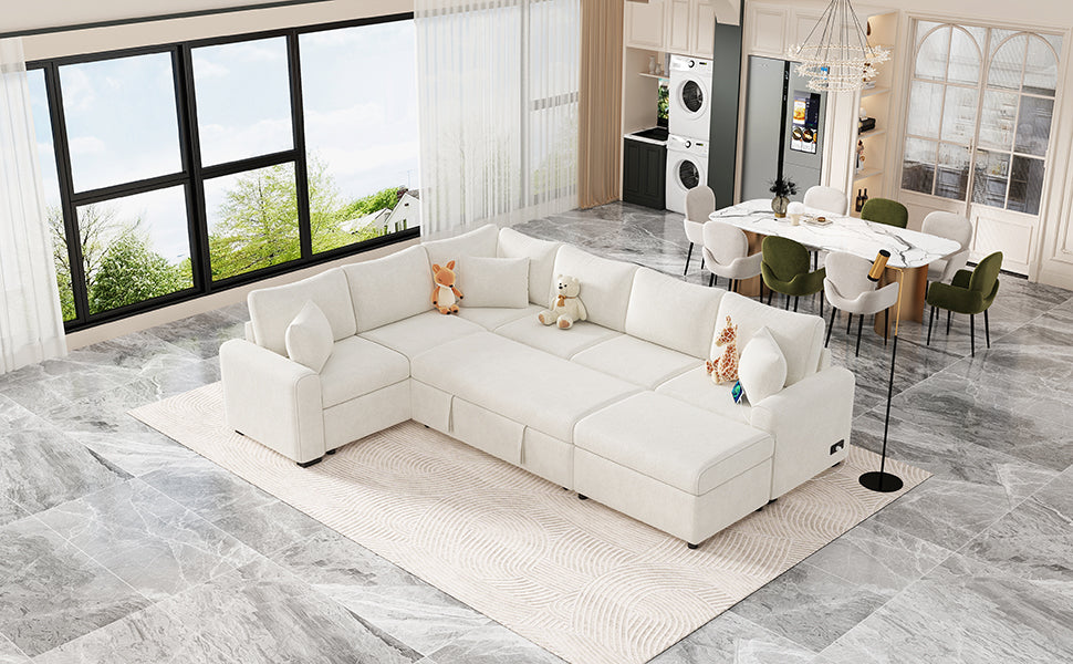 Westport Modern Sectional Sofa Sleeper