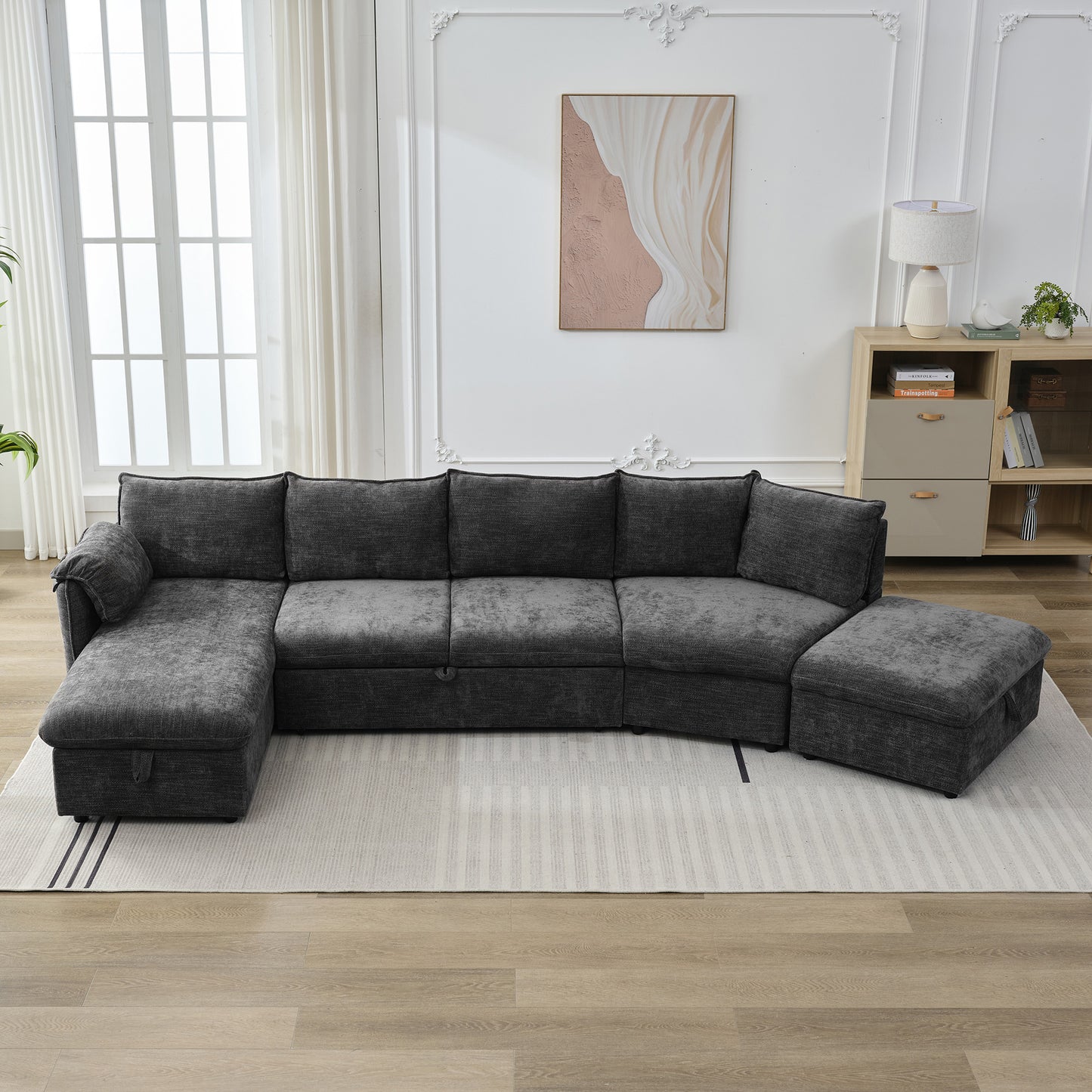 Sonoma Modern Pull-out Couch Sectional