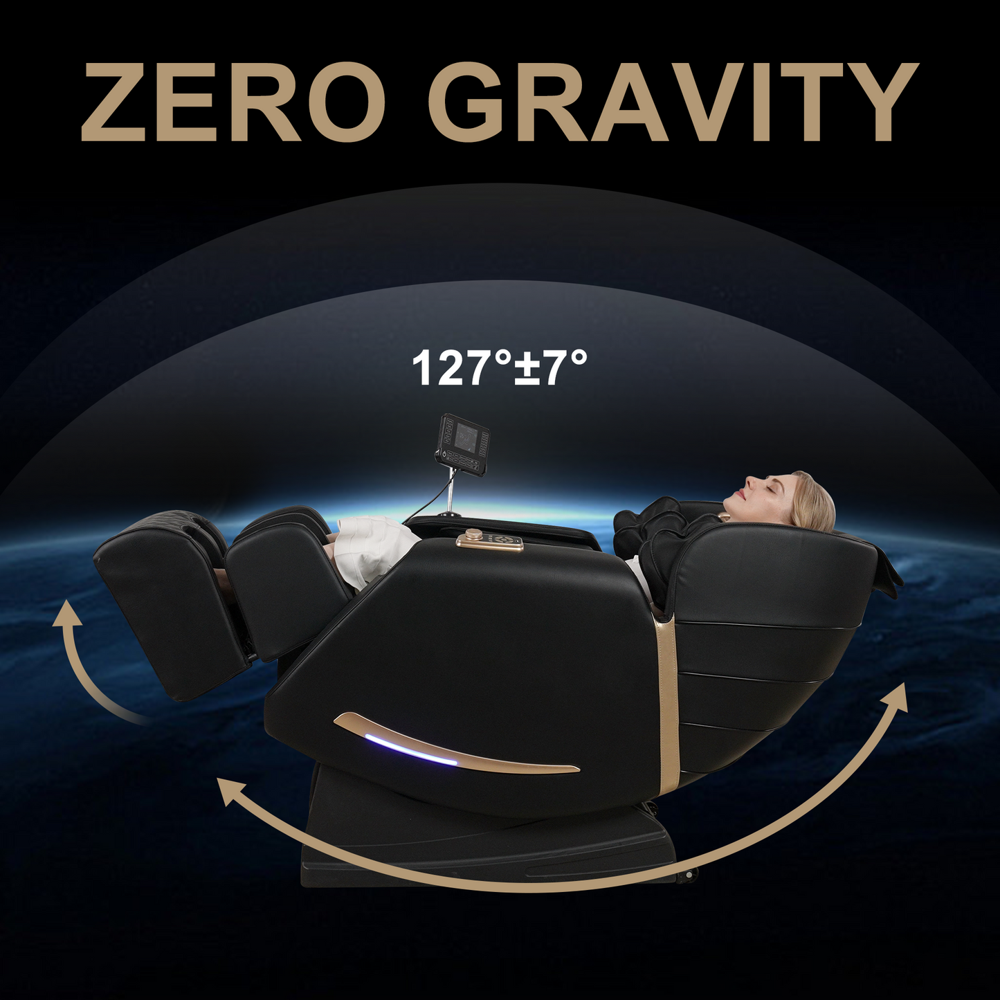 Jiron Modern Velvet Massage Chair