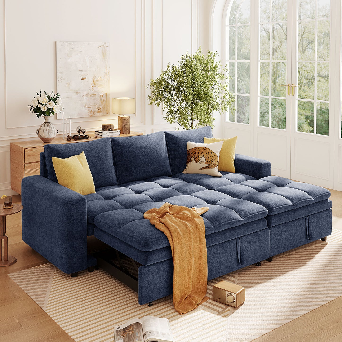 Marcel Contemporary Upholstered Storage Sofa